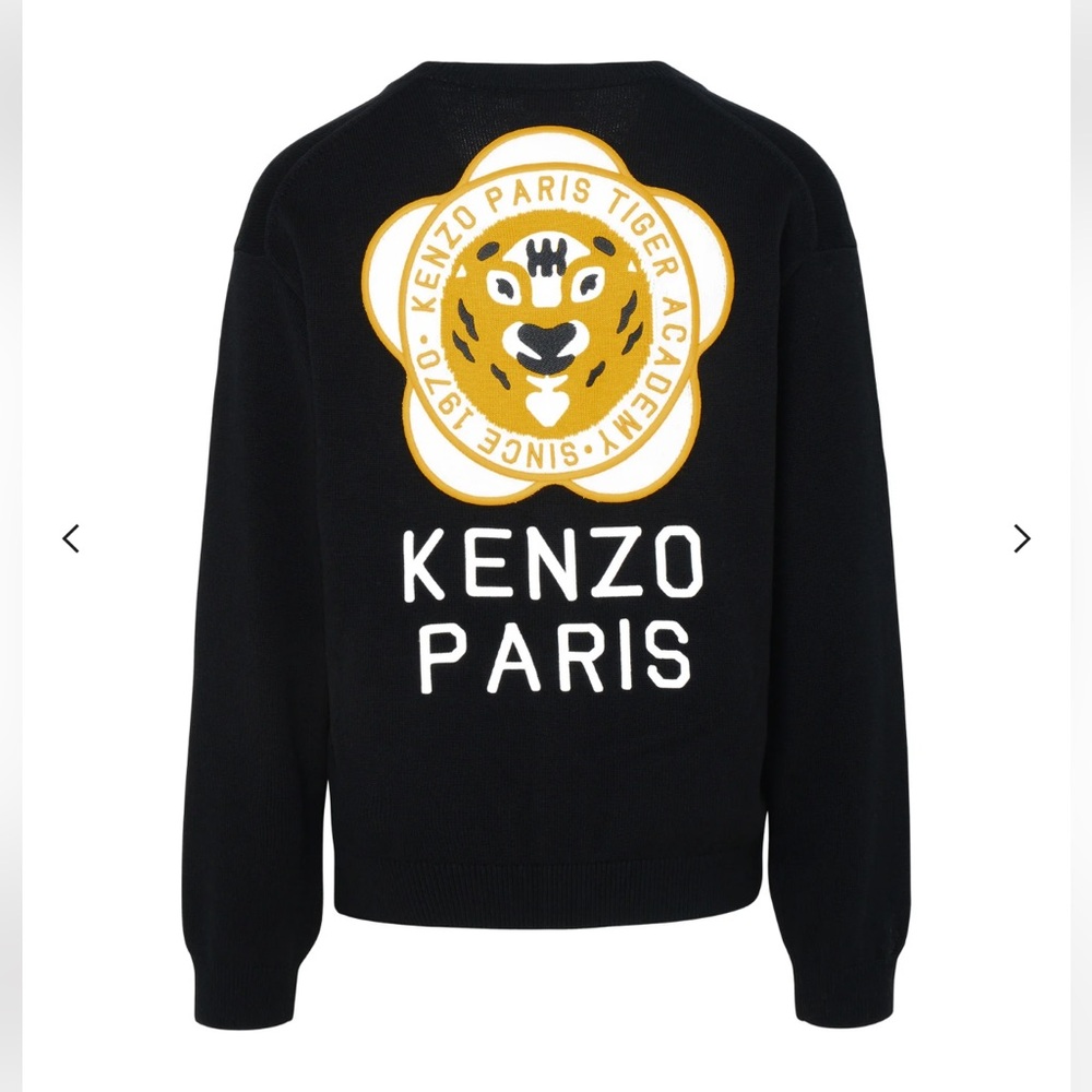 Kenzo Men's Black Button-Up Cardigan